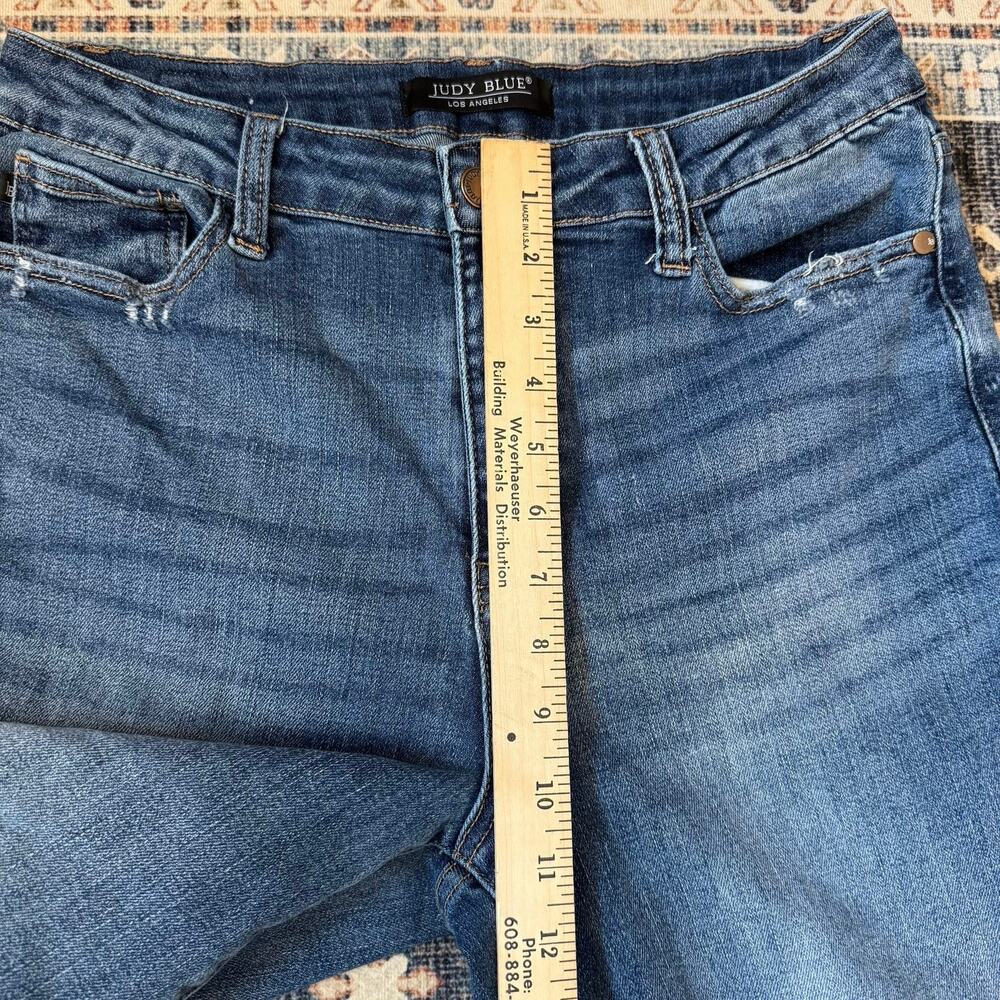 Judy Blue High-Rise Wide Leg Cropped Denim Jeans Women’s Size 9/29 - Picture 6 of 12